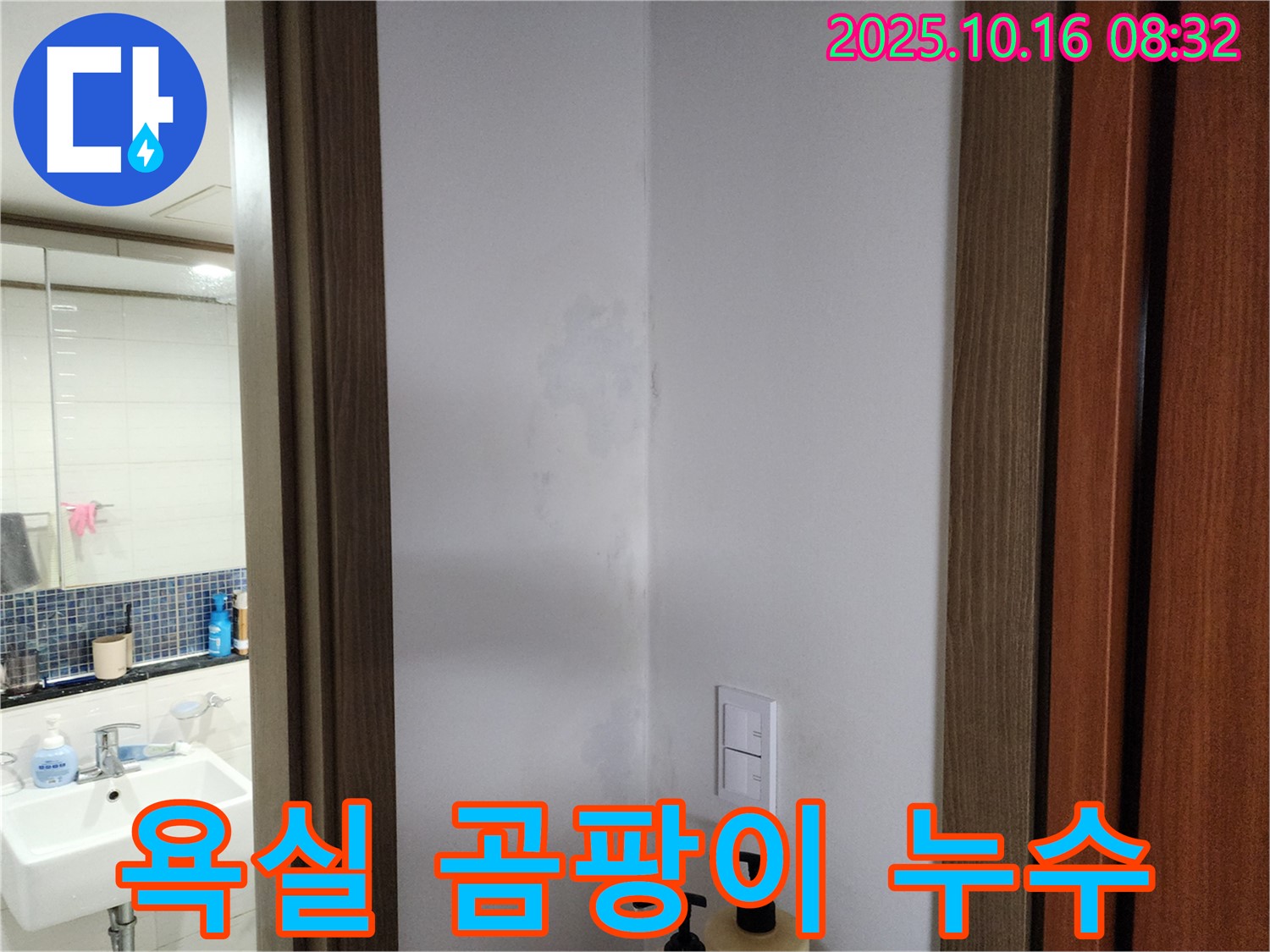 양주시 남면 욕실 곰팡이 - 누수부터 잡아야 끝 - 경신리 누수