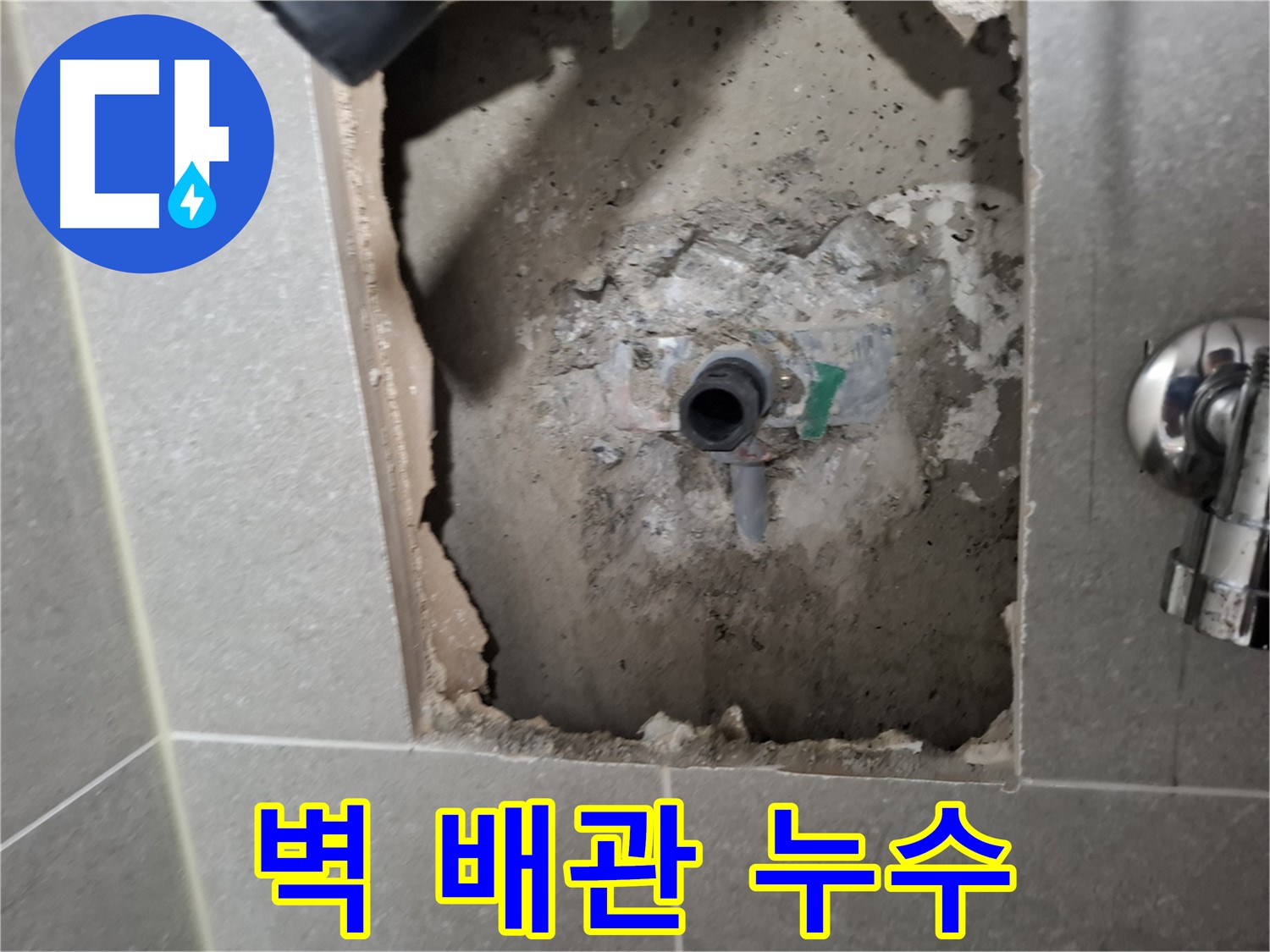 고양시 덕양구 지축동 욕실 벽 매립 배관 누수 - 정밀 진단으로 문제 해결