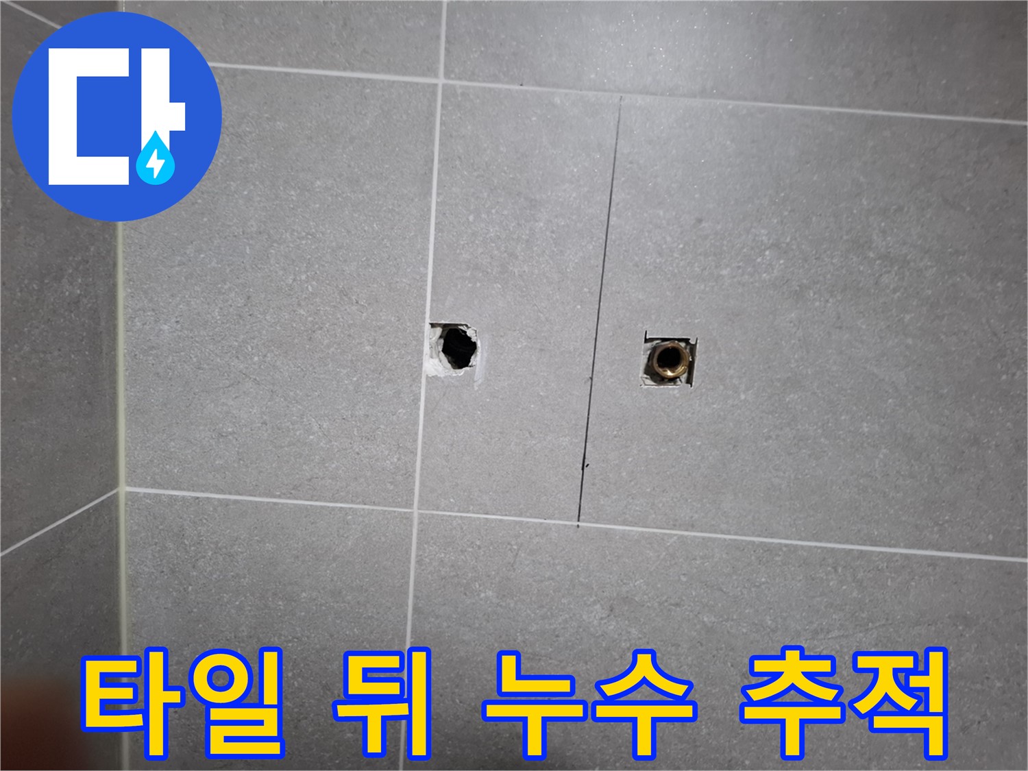 고양시 덕양구 행신동에서 타일 뒤 누수 원인을 추적하는 모습 - 전문 장비로 꼼꼼하게 탐지합니다.