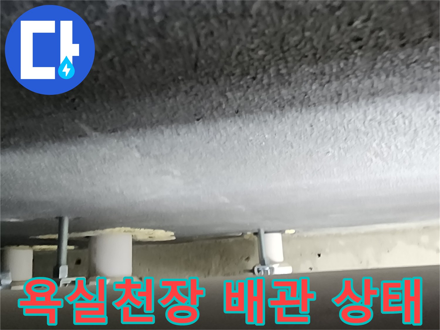 양주 옥정동-욕실 천장 내부 배관 점검 모습