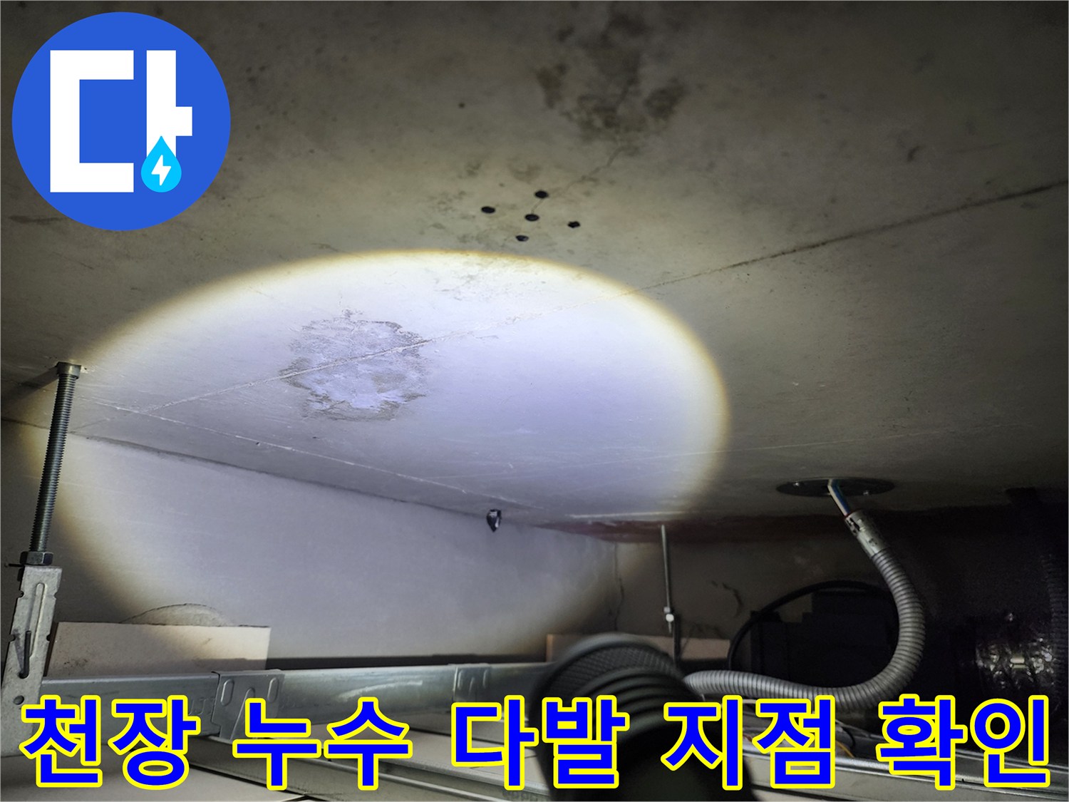 천장 누수 - 여러 곳에서 누수 발생 - 누수 지점 꼼꼼하게 확인