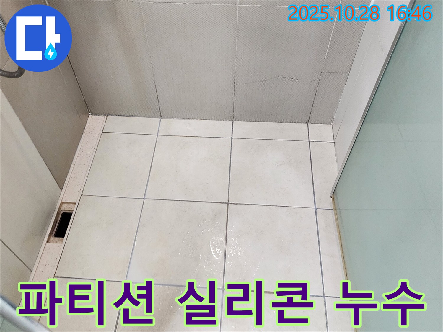 양주시 유양동 샤워 파티션 실리콘 들뜸 - 곰팡이와 누수 초기 증상