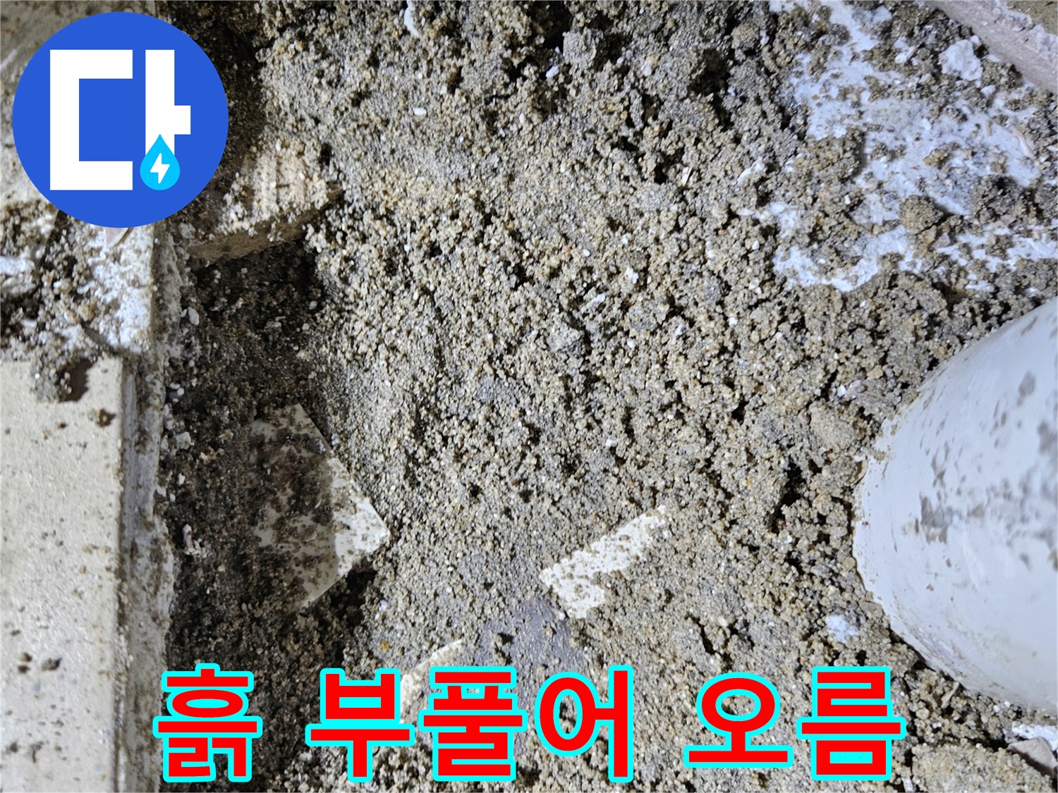 양평 용문면 어수리 누수 - 흙의 부풀어 오름 - 습기 팽창