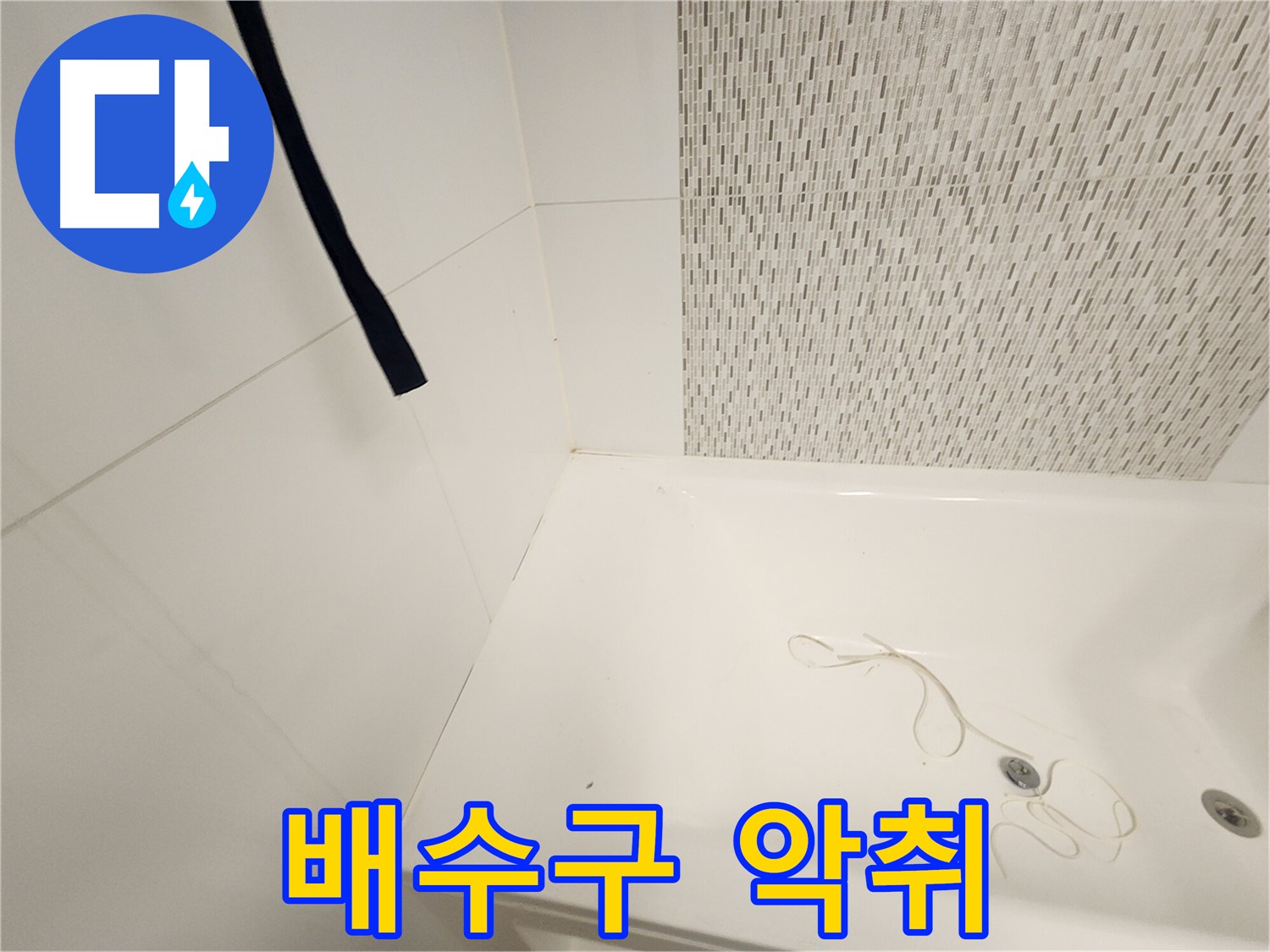 욕조 배수구 - 악취 발생 - 냄새 원인 파악