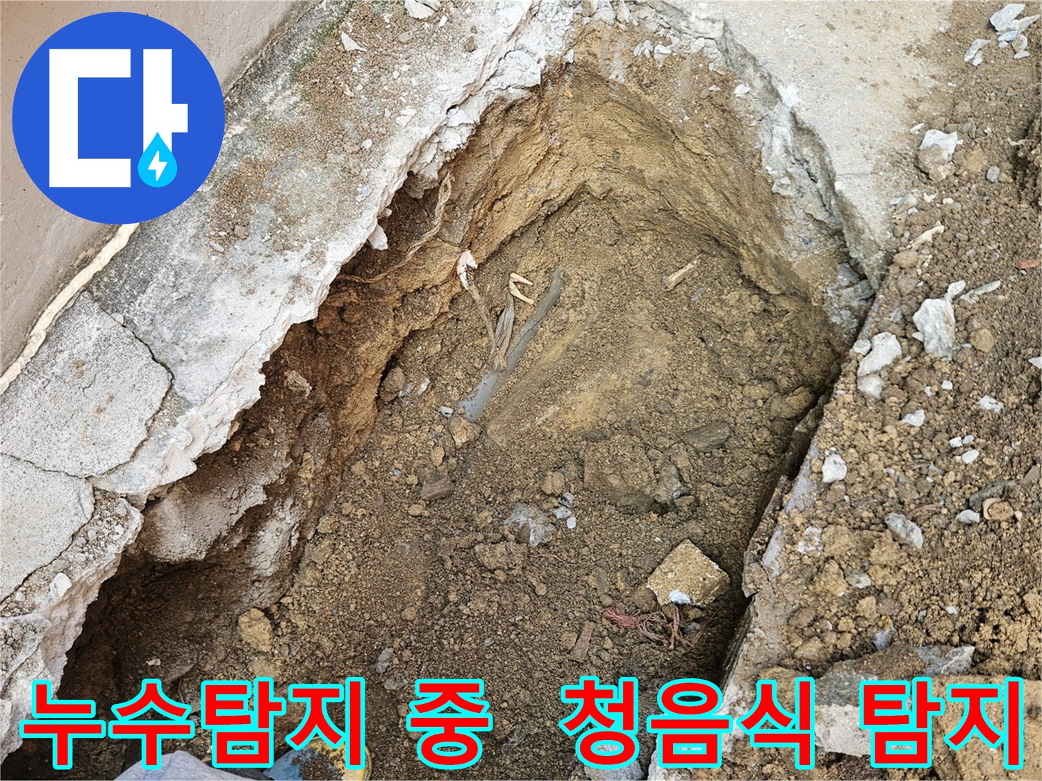 양주 회정동 누수 탐지 - 청음식 탐지 작업 모습