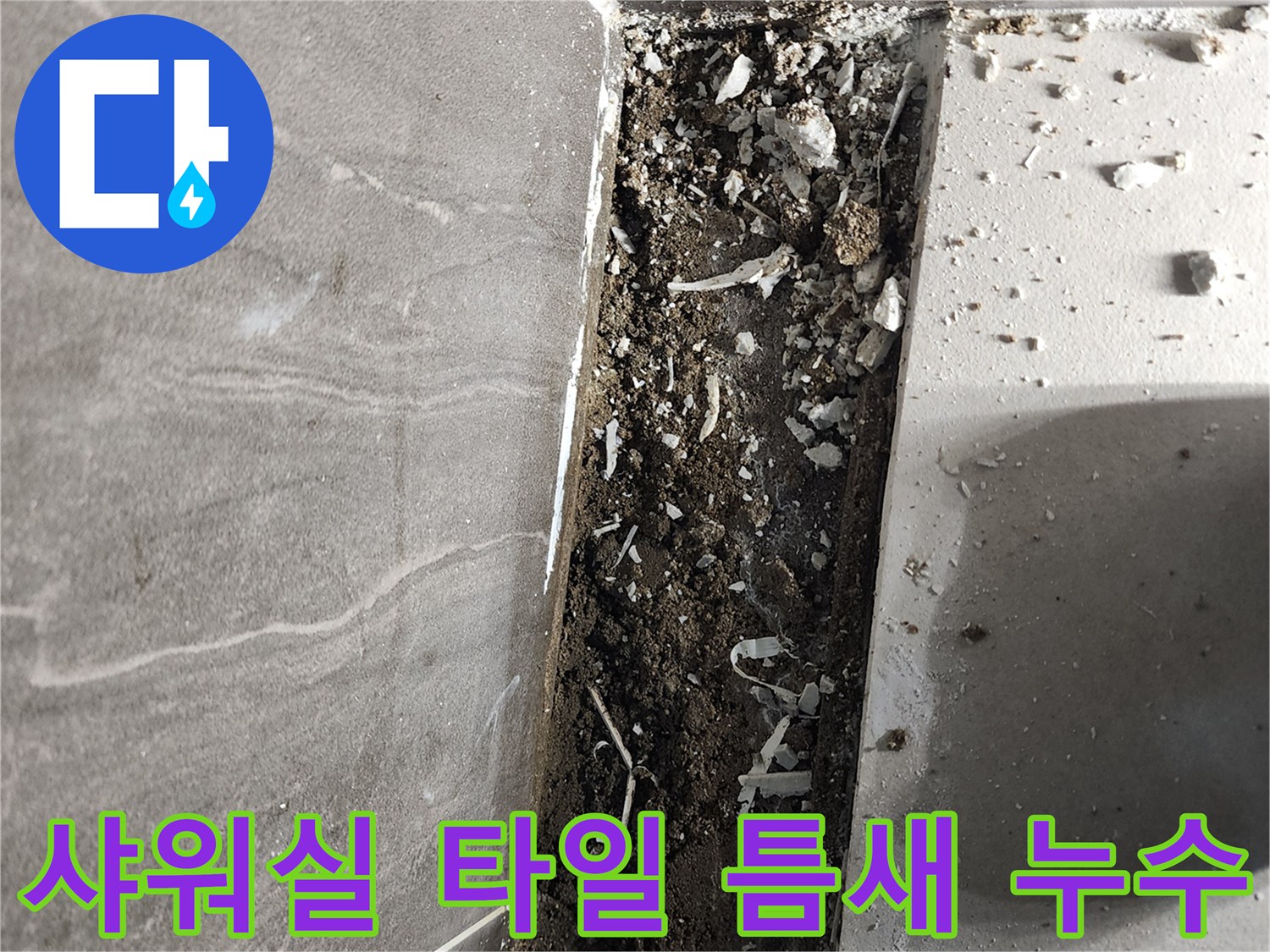 의정gsub-신곡동-샤워실-타일-틈새-누수-현장