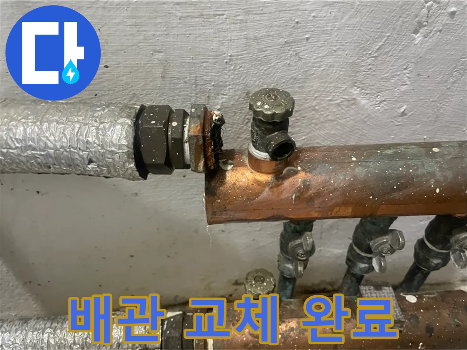 양천구 신월동 한일주택 누수 - 낡은 배관, 새것으로 교체 완료!