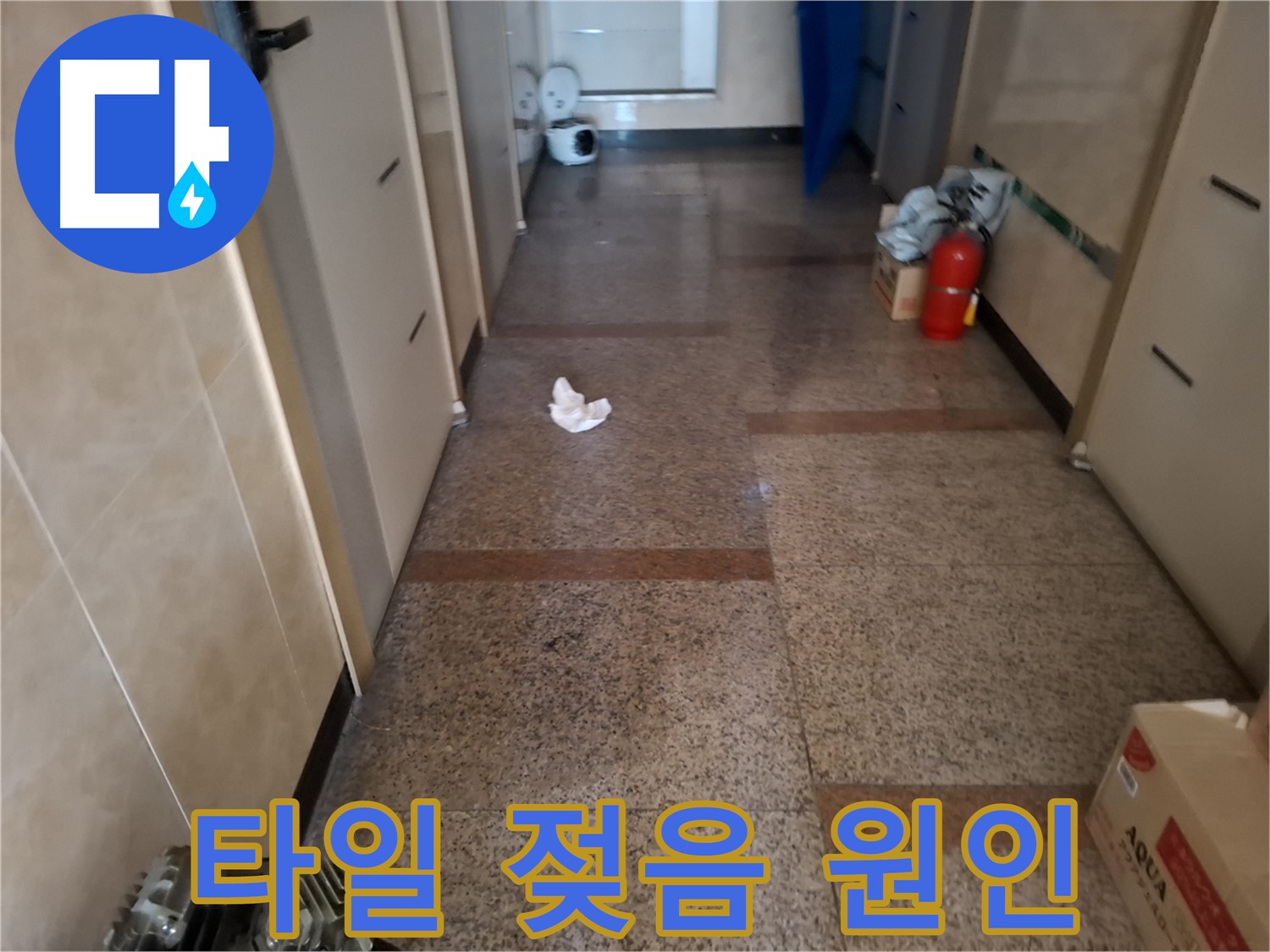 타일 젖음 원인 - 누수탐지 - 관악구 누수 해결