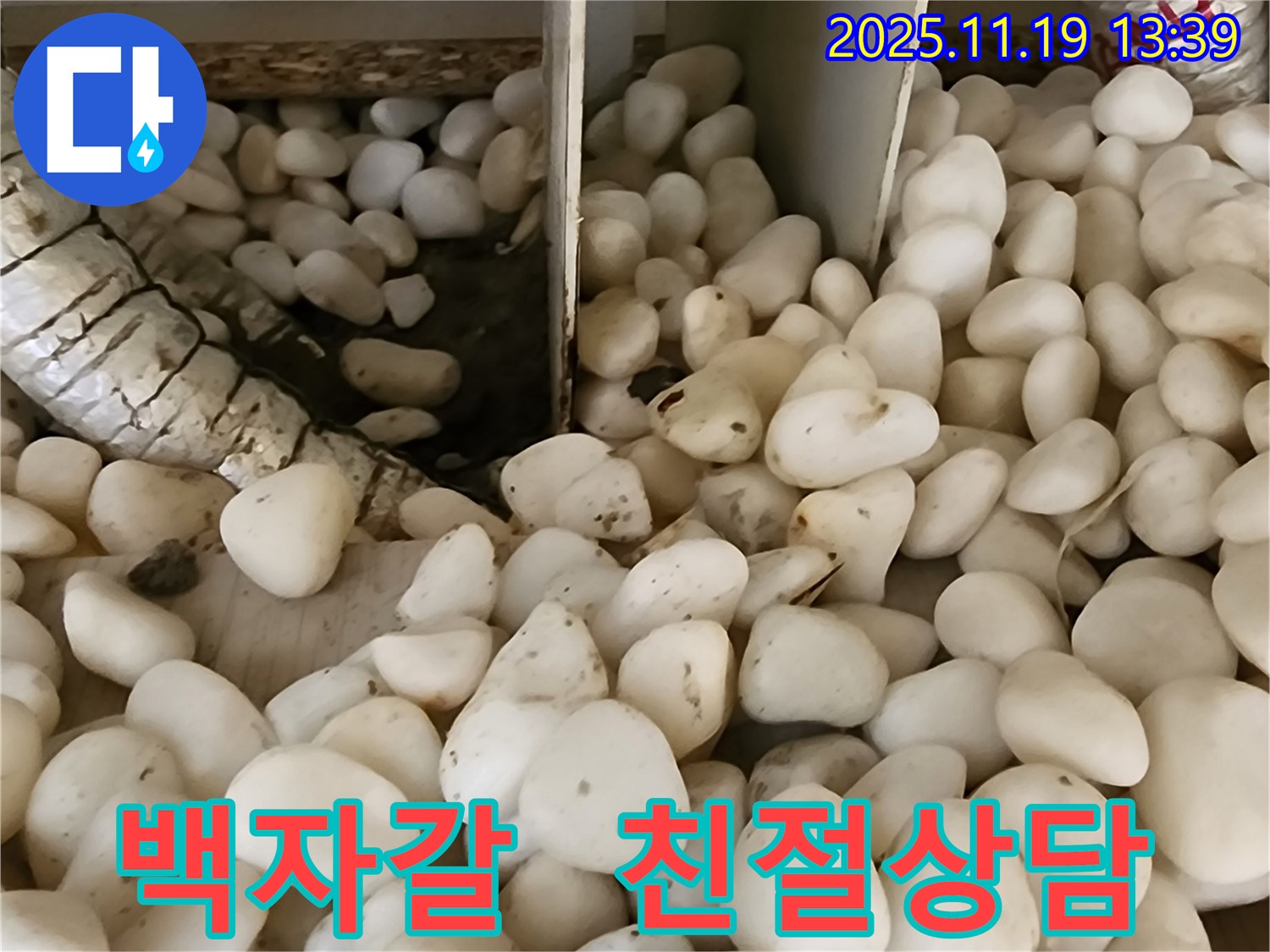 포천시 내촌면 누수 - 백자갈 아래 숨겨진 누수, 친절한 상담으로 궁금증 해결!