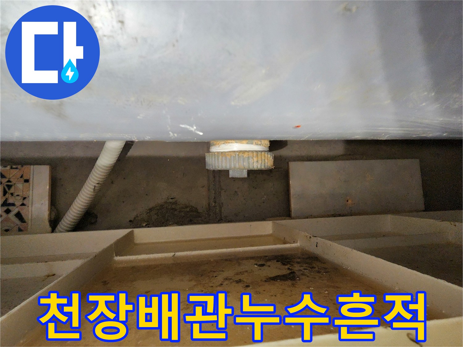 포천-내촌면-욕실-천장-배관-주변-누수-자국