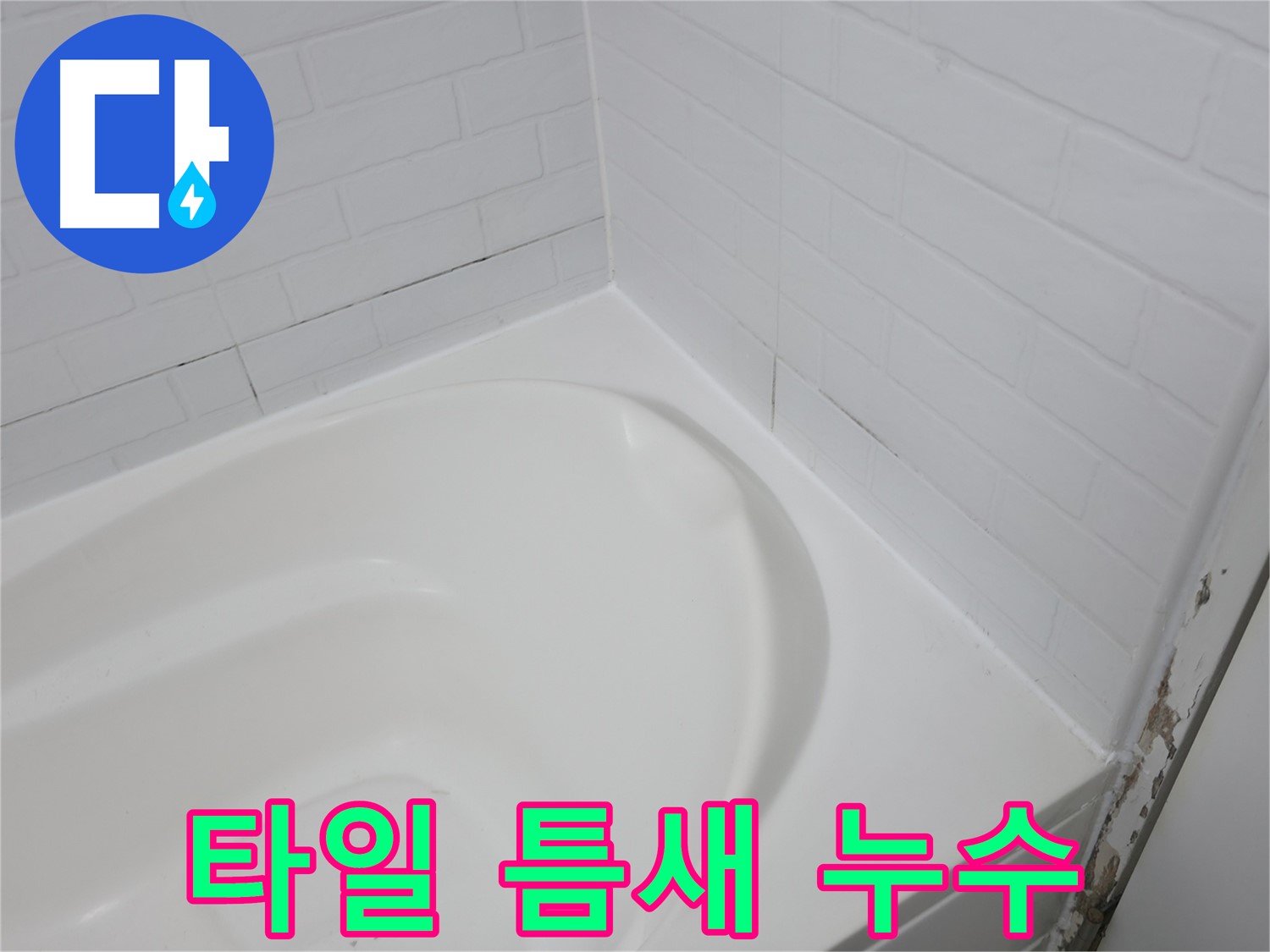 타일 틈새 - 누수의 시작점