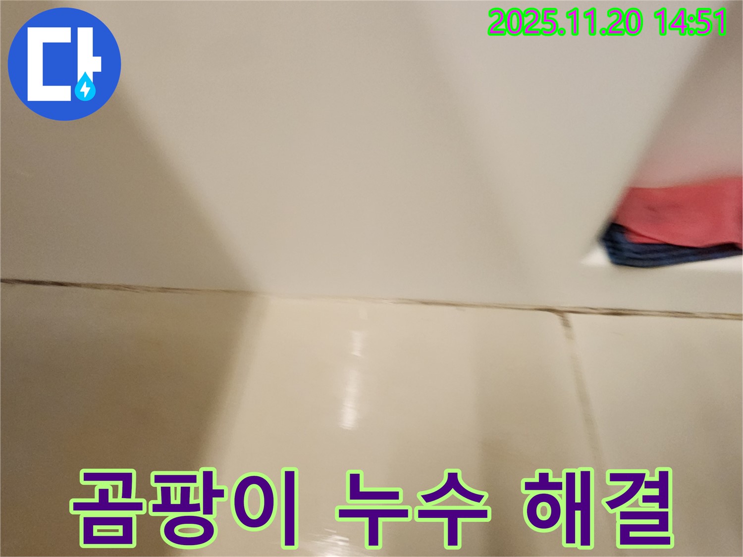 포천 가산면 곰팡이 핀 타일 틈새 누수 - 곰팡이 제거와 완벽한 방수 시공으로 누수 걱정 없이 쾌적한 욕실을 만들어 드립니다.