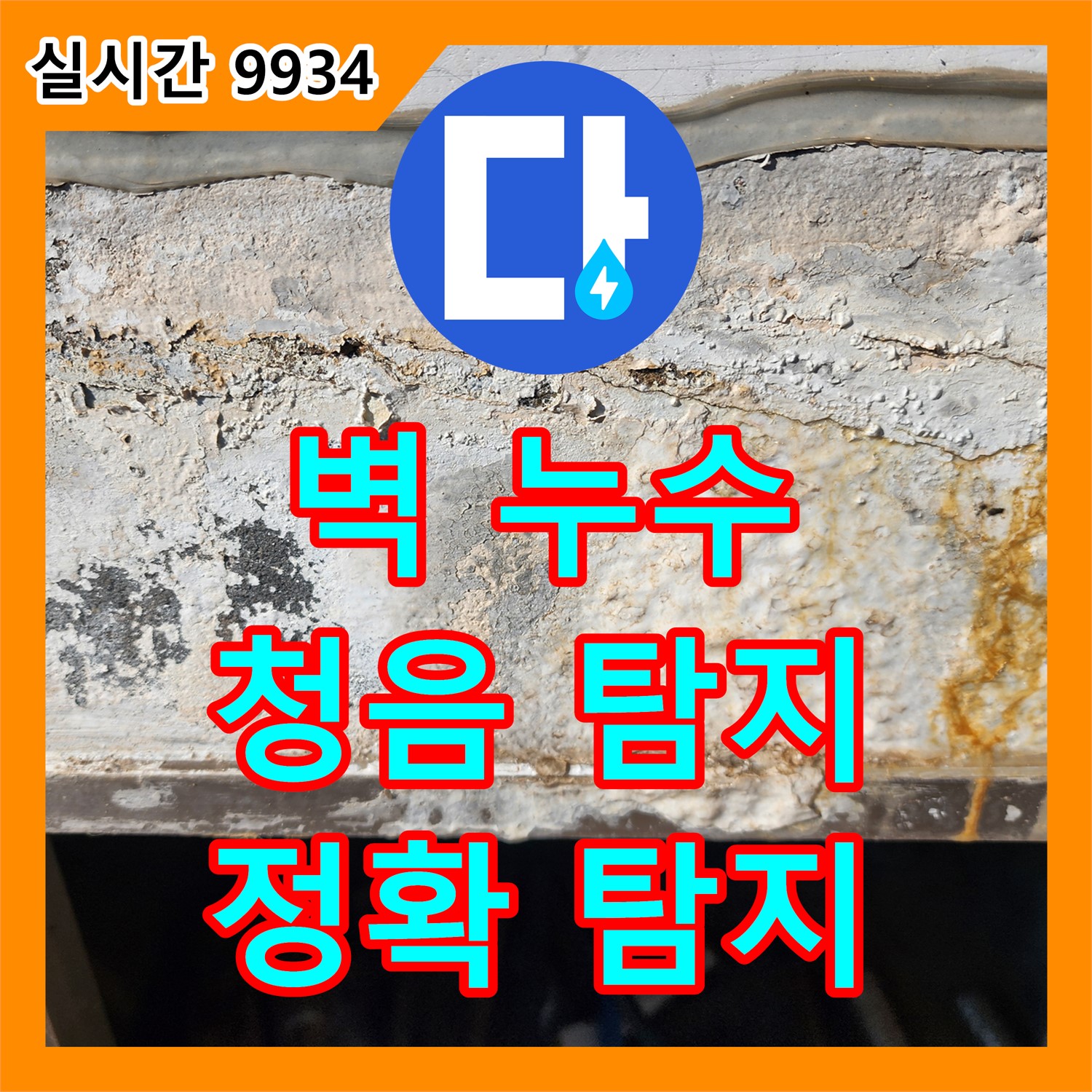 누수전화번호, 벽에서 물 떨어지는 소리! 청음 탐지기로 정확하게 누수 지점 탐지 - 포천시 신북면
