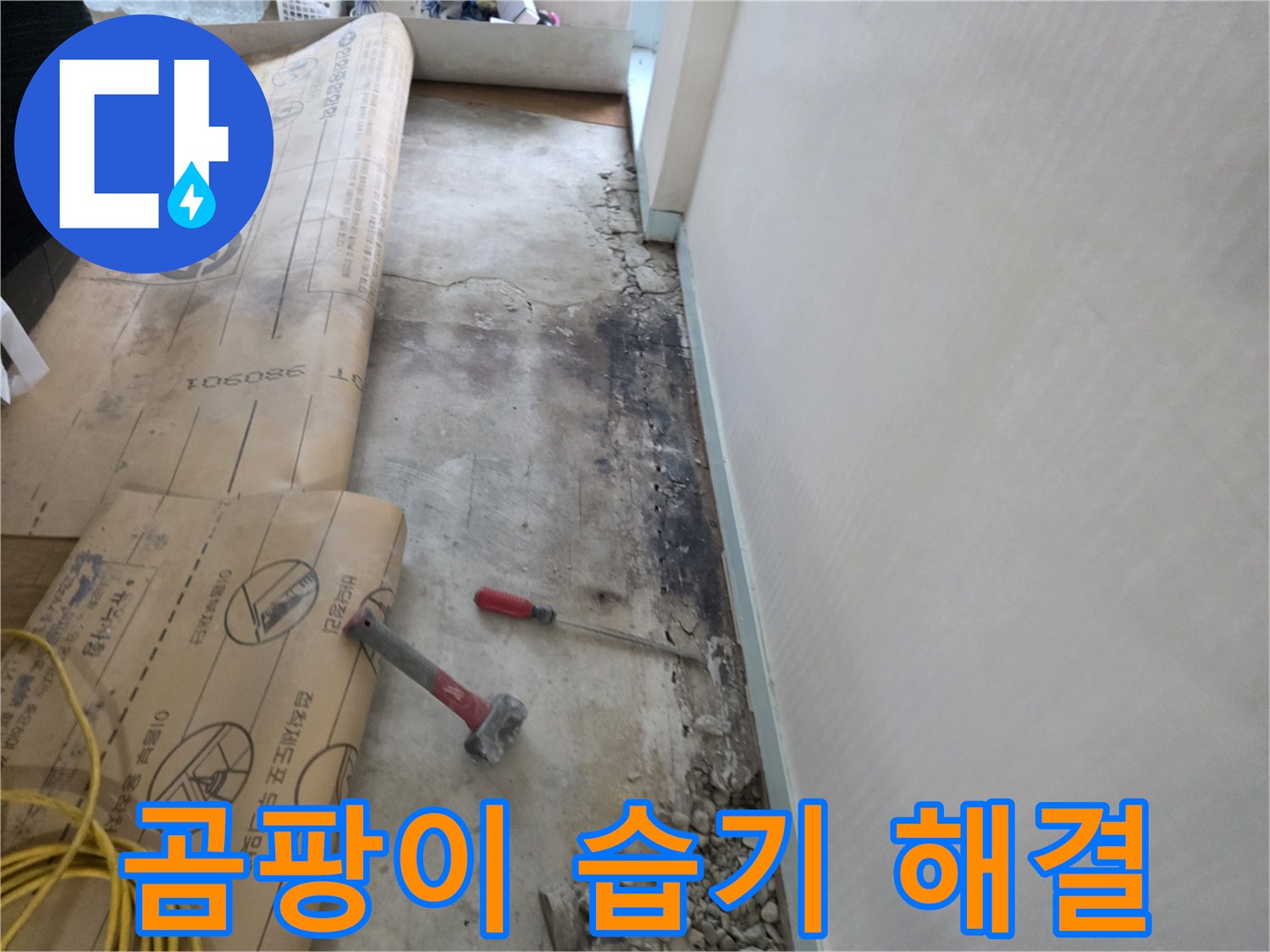 서초구 서초2동 누수 - 380901 주변 벽면 하단 곰팡이와 습기 문제 해결