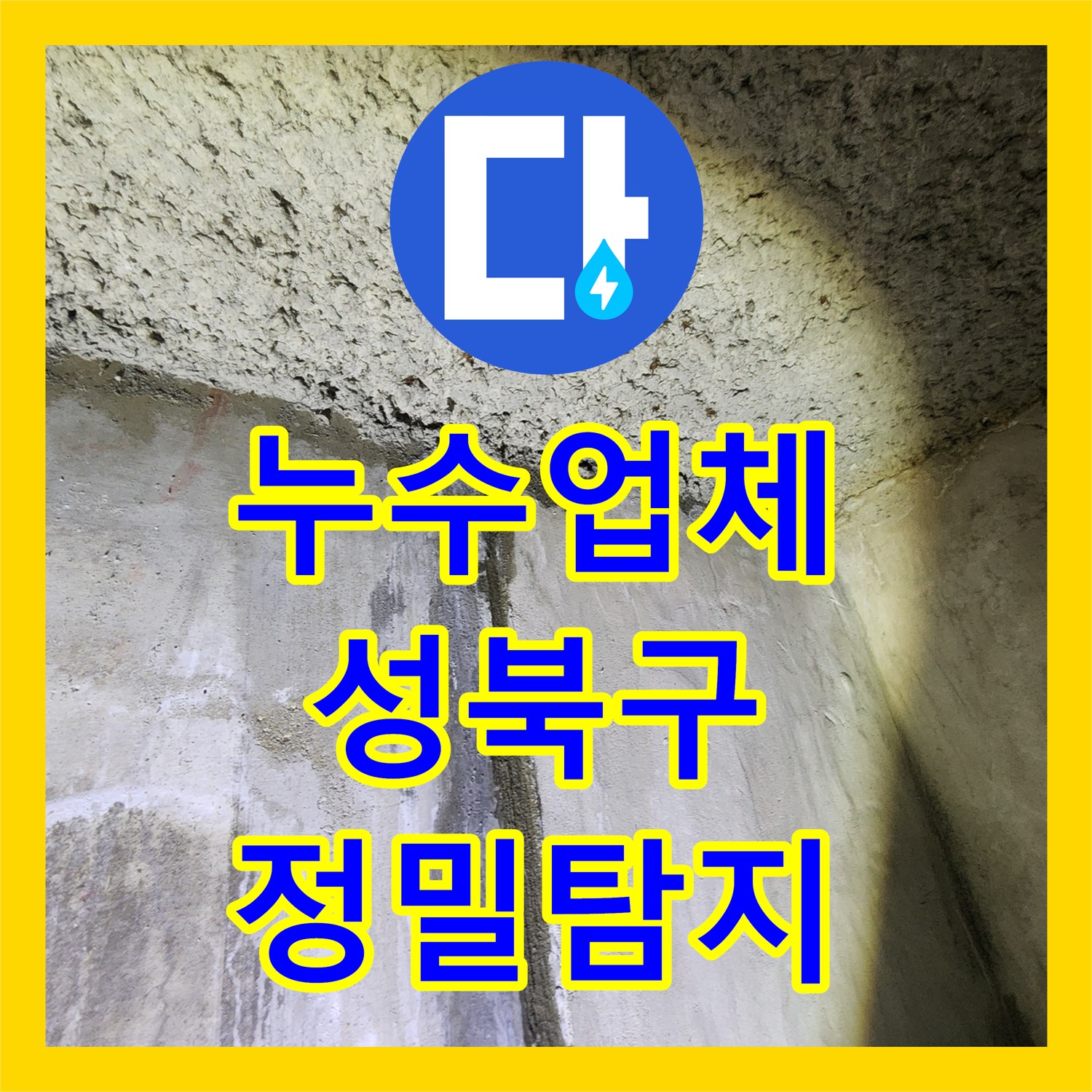 누수업체의 정밀 탐지로 밝혀진 아파트 지하실 온수배관 누수, 서울 성북구