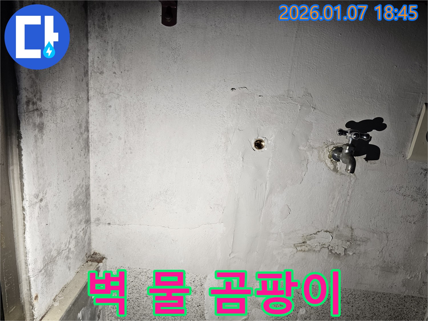 벽에 물이 맺히고 곰팡이가 핀다면 - 누수 긴급 점검과 곰팡이 제거가 필요합니다.