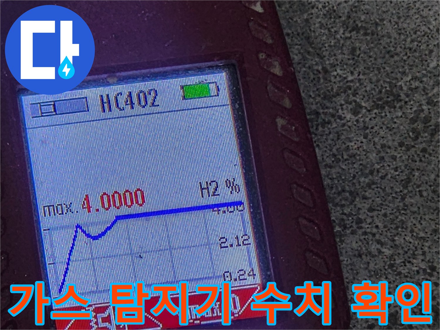 가스-탐지기에-표시된-H2-농도-수치-그래프