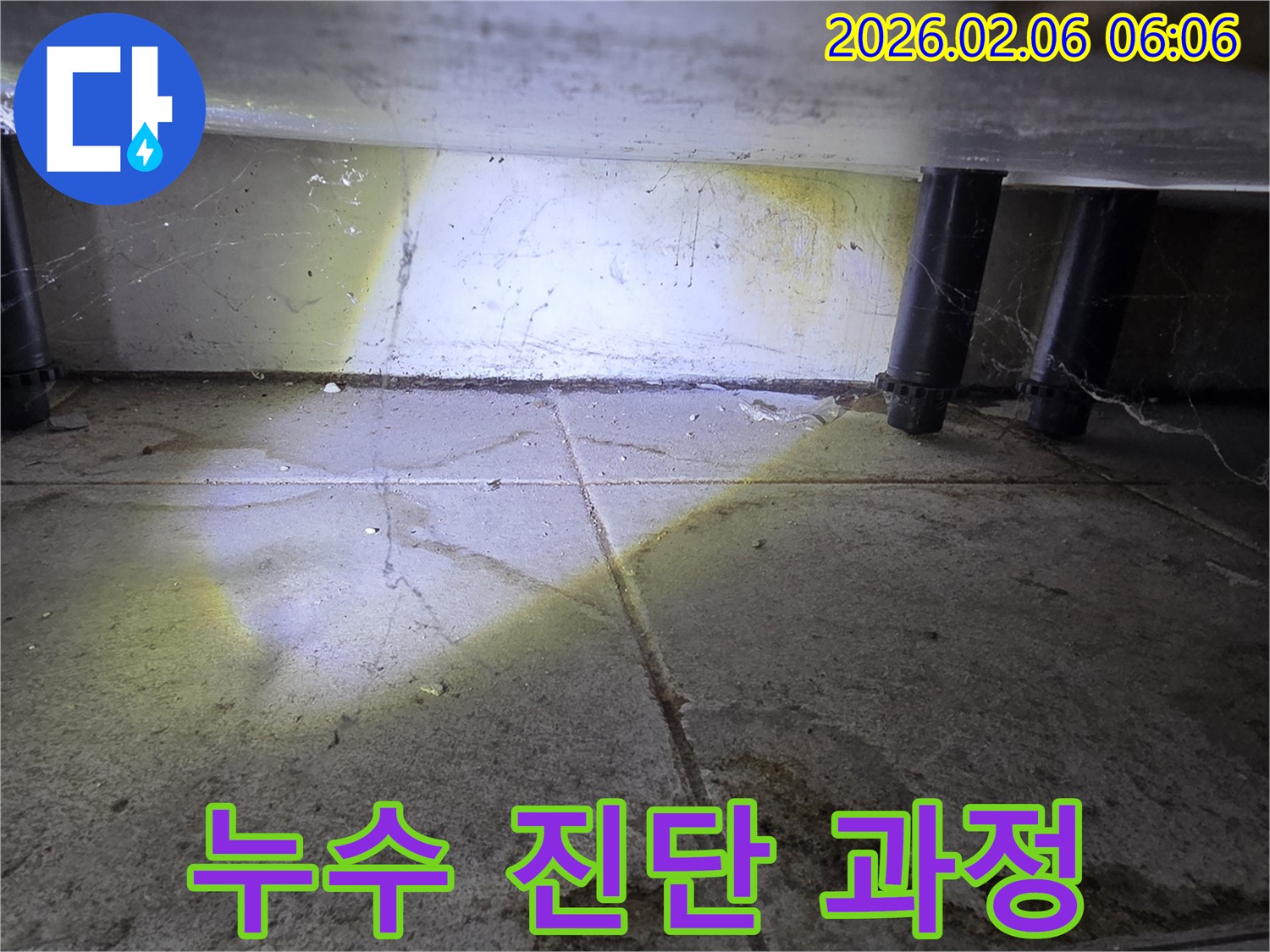 정확한 누수 진단 과정을 거치는 전문가 - 신뢰할 수 있는 누수 해결