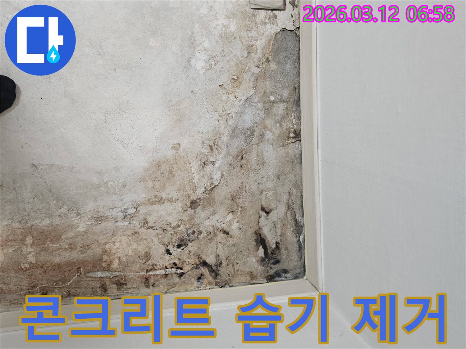 마포구-누수-현장-바닥-콘크리트-건조-습기-제거-작업-진행