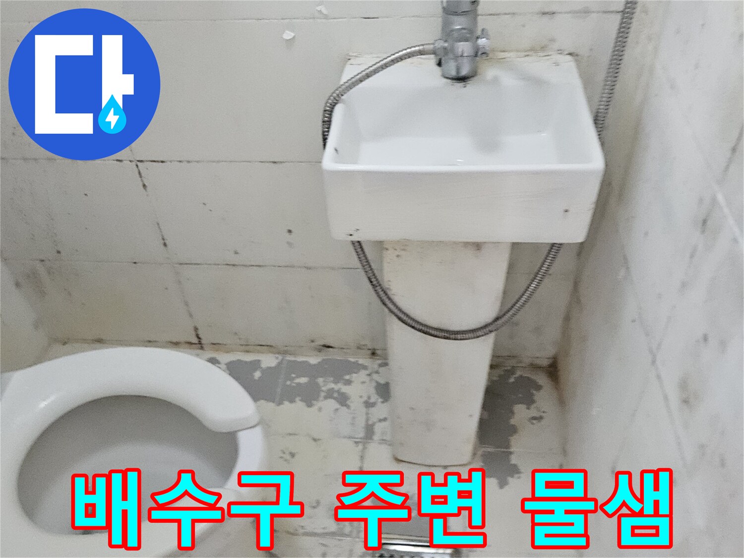 화장실-배수구-주변-습기-및-오염-상태