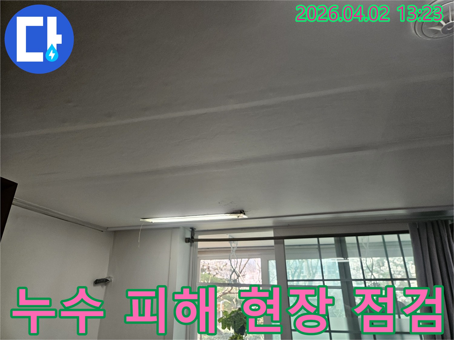 주거 공간 천장에 나타난 물 자국은-즉각적인 누수 탐지가 필요한 상황을 보여줍니다