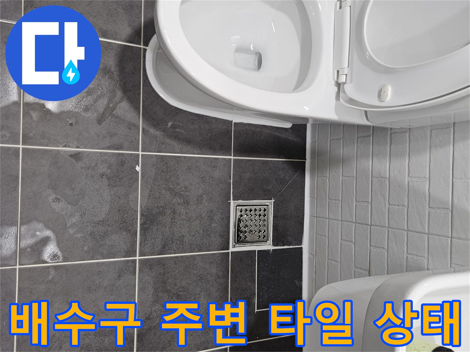 양천구-욕실-바닥-배수구-유가-주변-점검-모습
