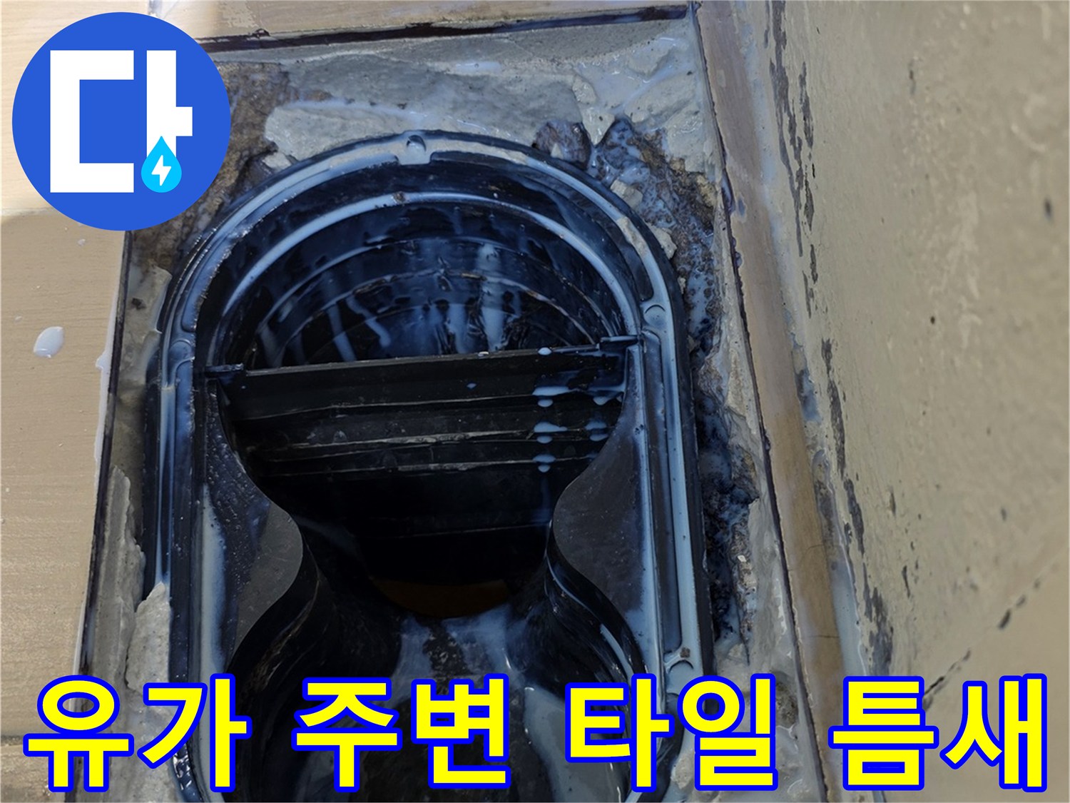 배수구-유가-주변부-타일-및-방수층-상태