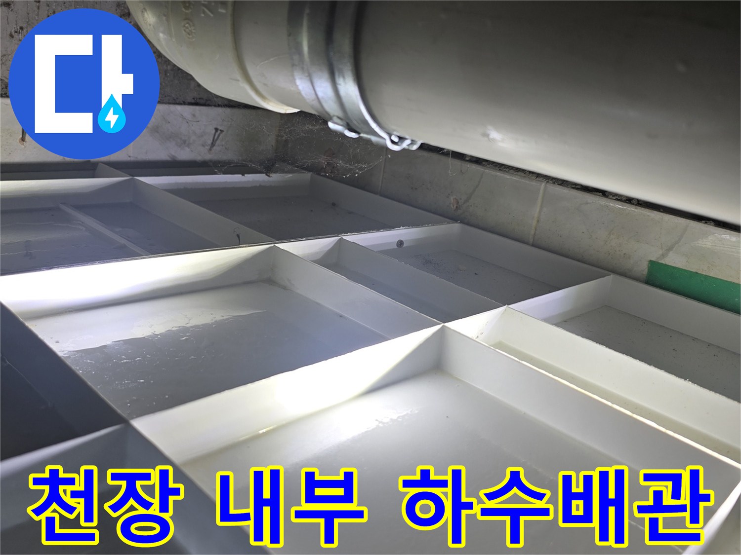 화장실-천장-내부-하수관-누수-흔적-조사
