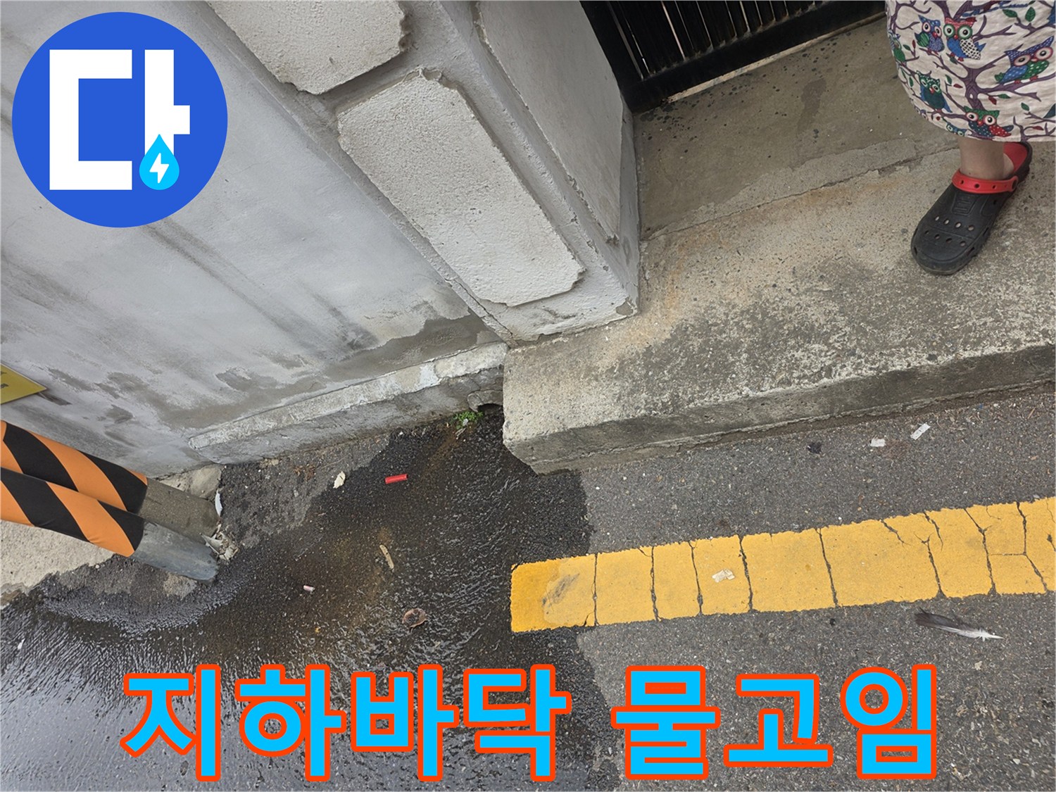 강서구-지하층-바닥-물고임-상태-사진