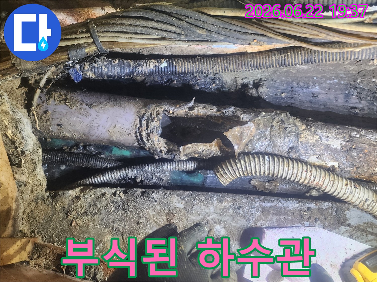 복잡한-배관-구조-속에서-발견된-누수-지점을-정확히-짚어내는-전문가의-손길