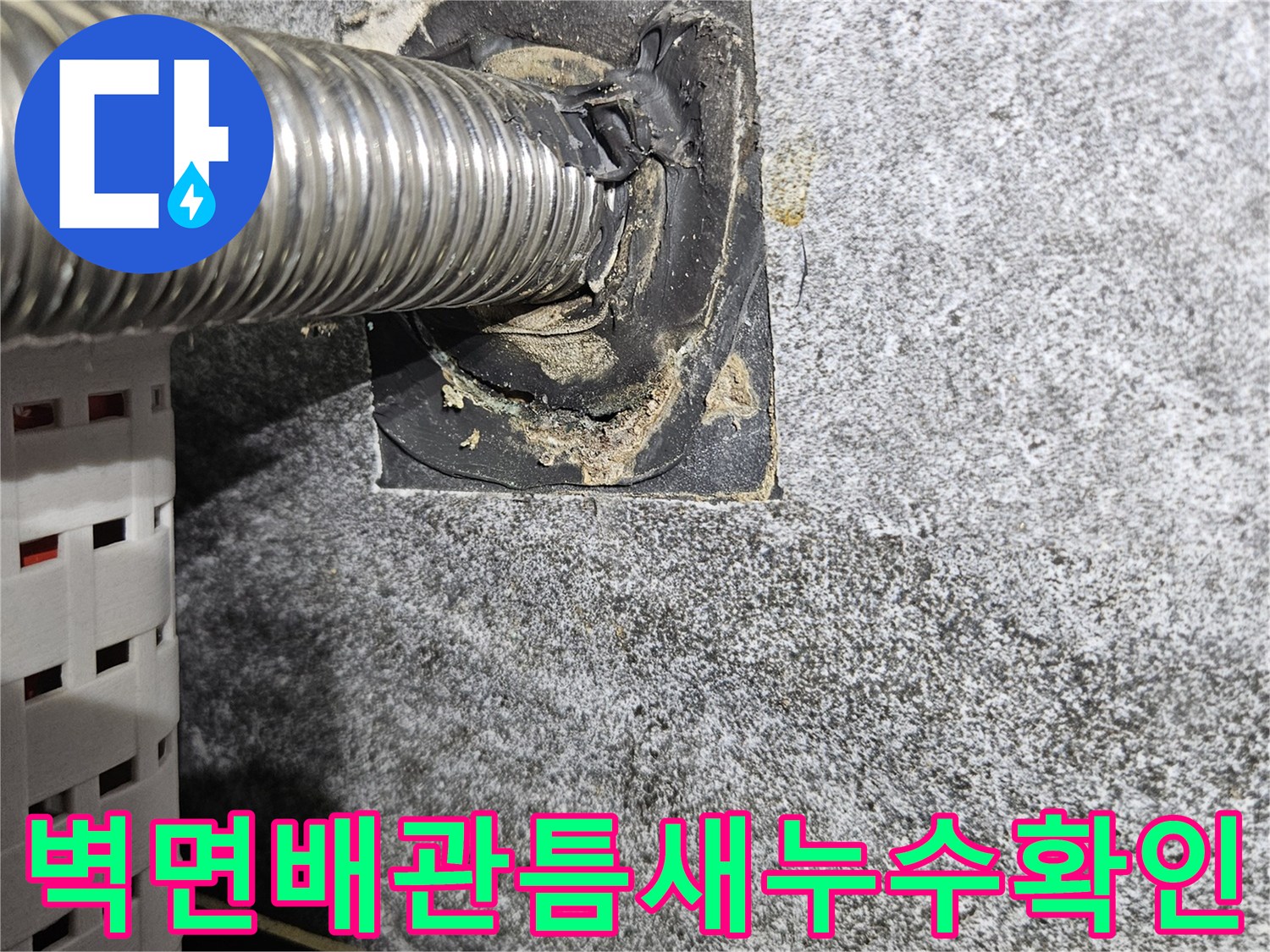 화장실-벽체-배수관-연결부-틈새-발견
