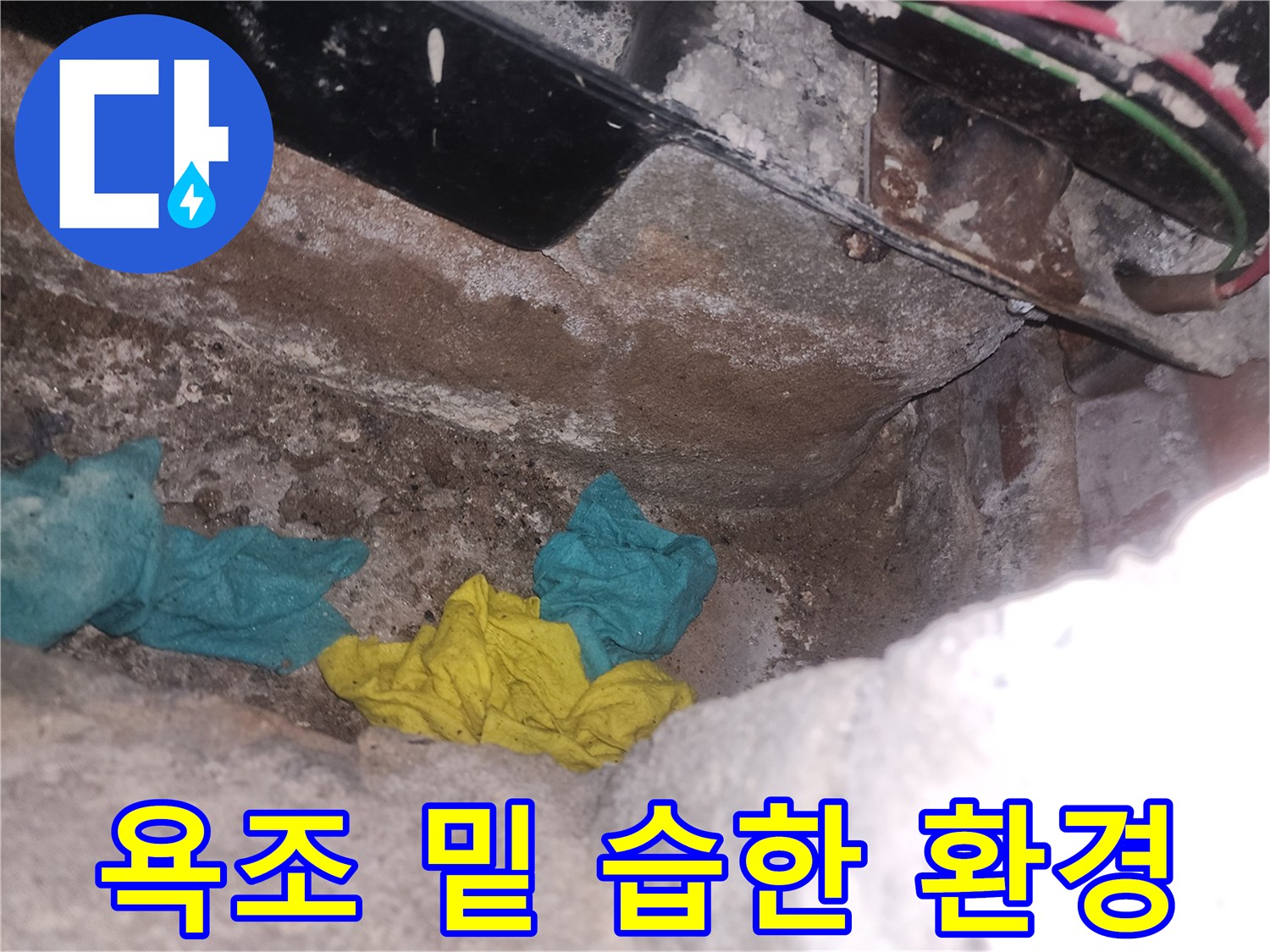 욕조-밑부분-물고임과-습한-바닥-상태