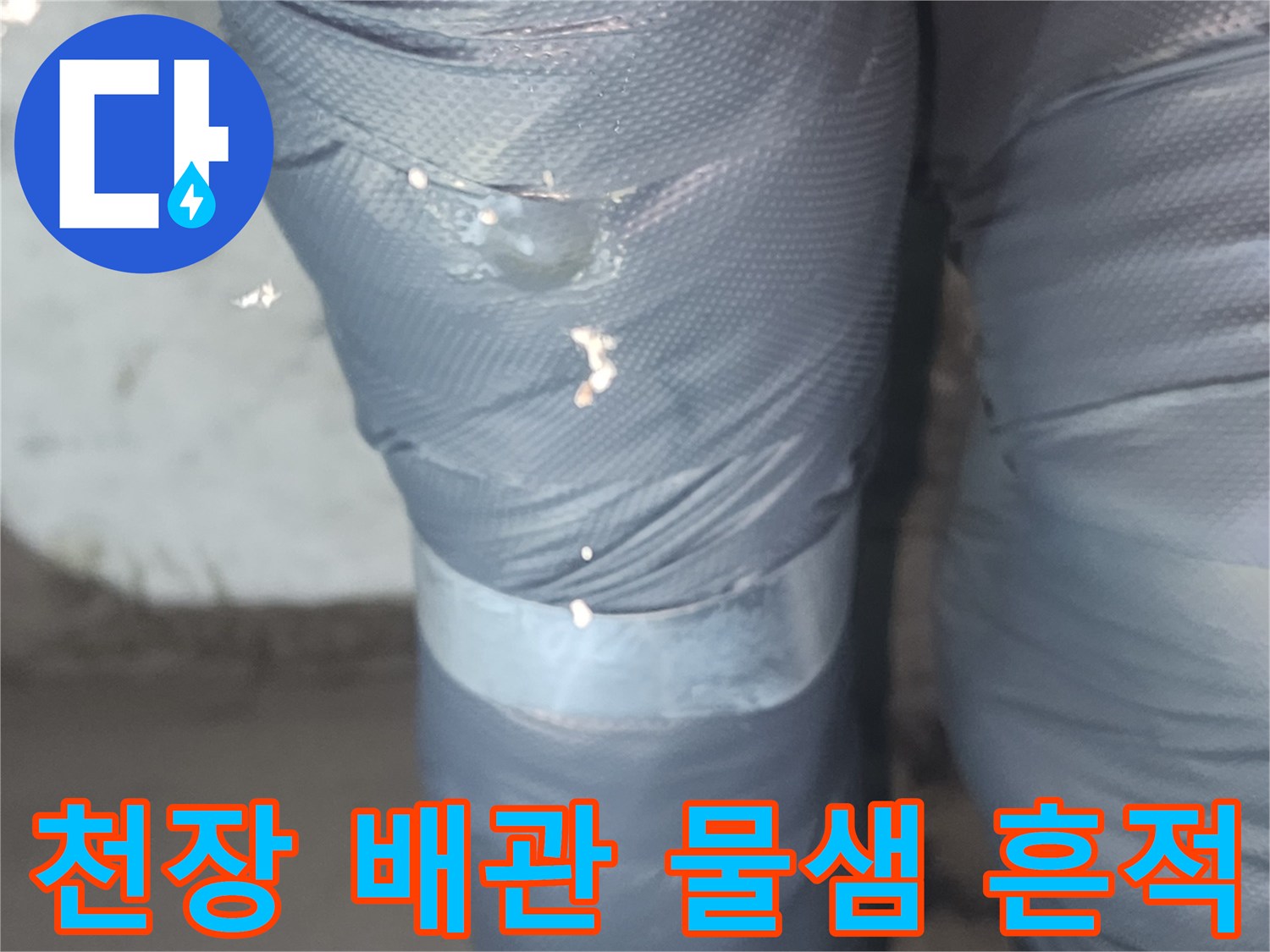아랫집-화장실-천장-내부-배관-물기-및-오염-상태