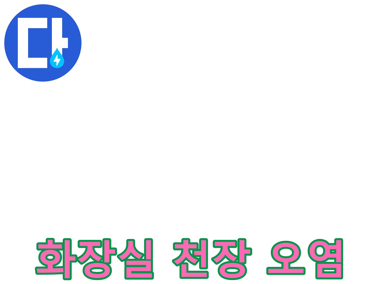 인천 연수구 화장실 천장 부위의 물샘 흔적과 얼룩 현상