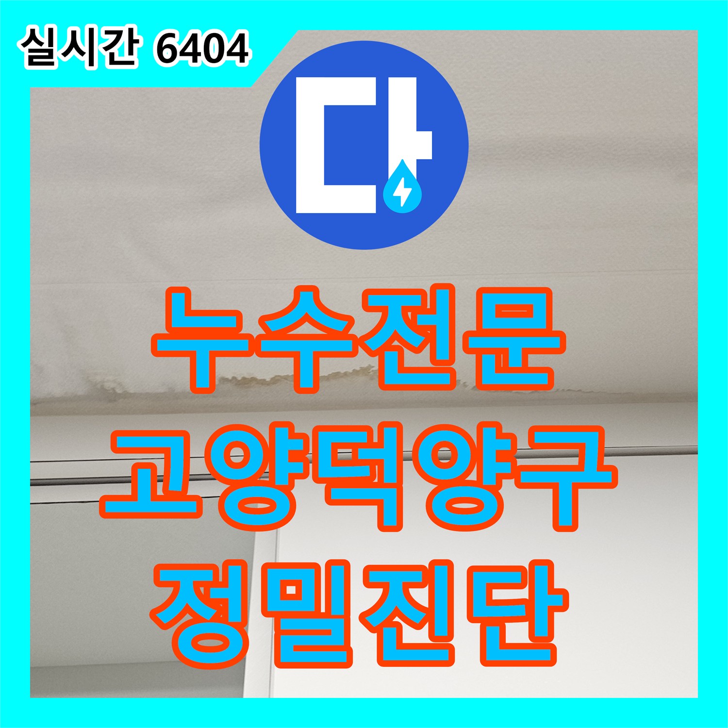 누수전문 복층 구조 빌라에서 발생한 주방 천장 누수 지점을 찾는 정밀 진단 경기 고양시 덕양구