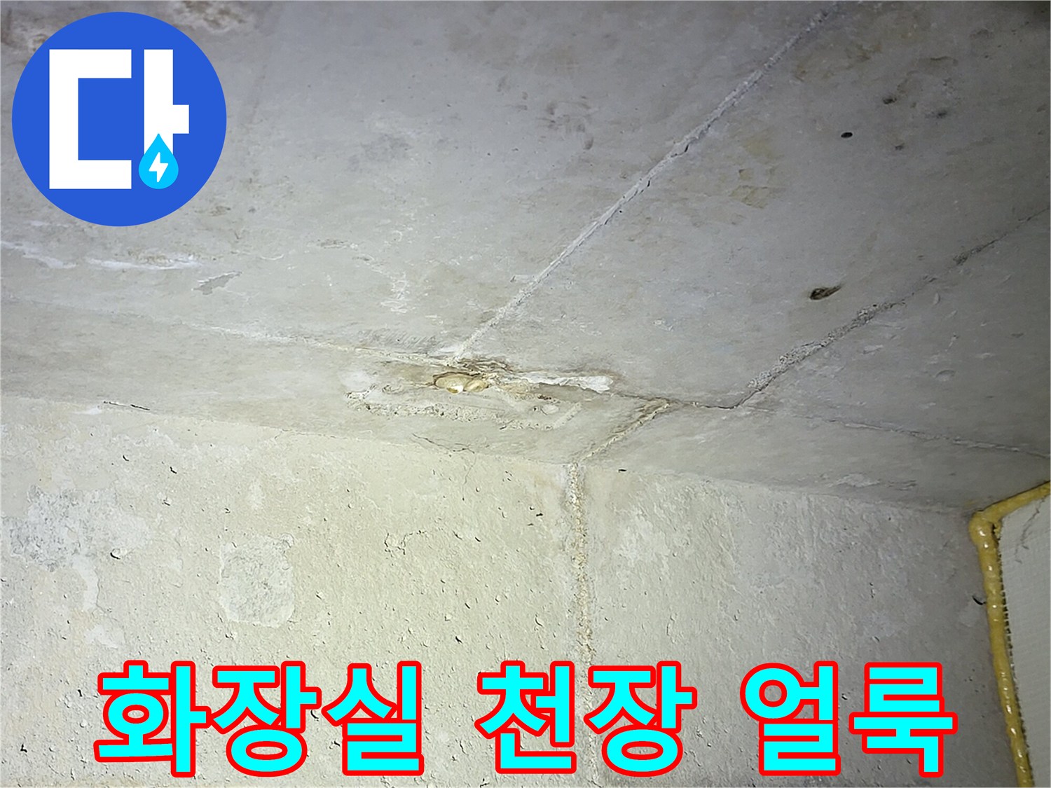 부천 중동 화장실-천장 누수 흔적 및 젖은 자국