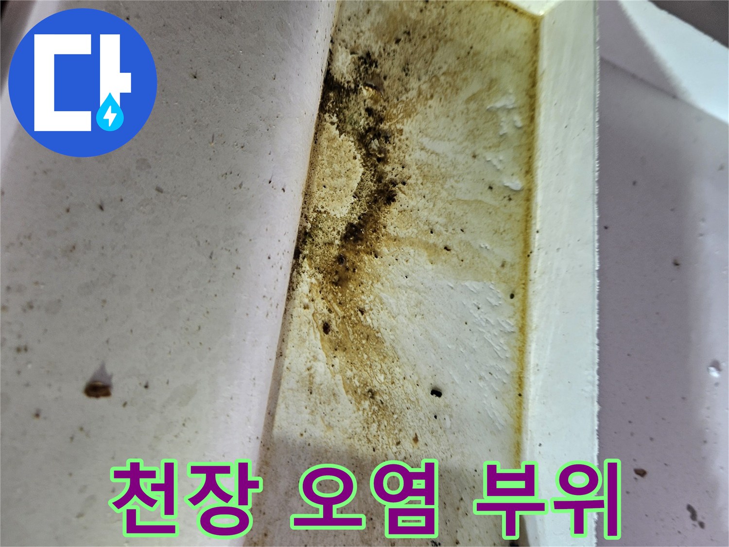 배관-주변-누수로-인한-천장재-황변-현상