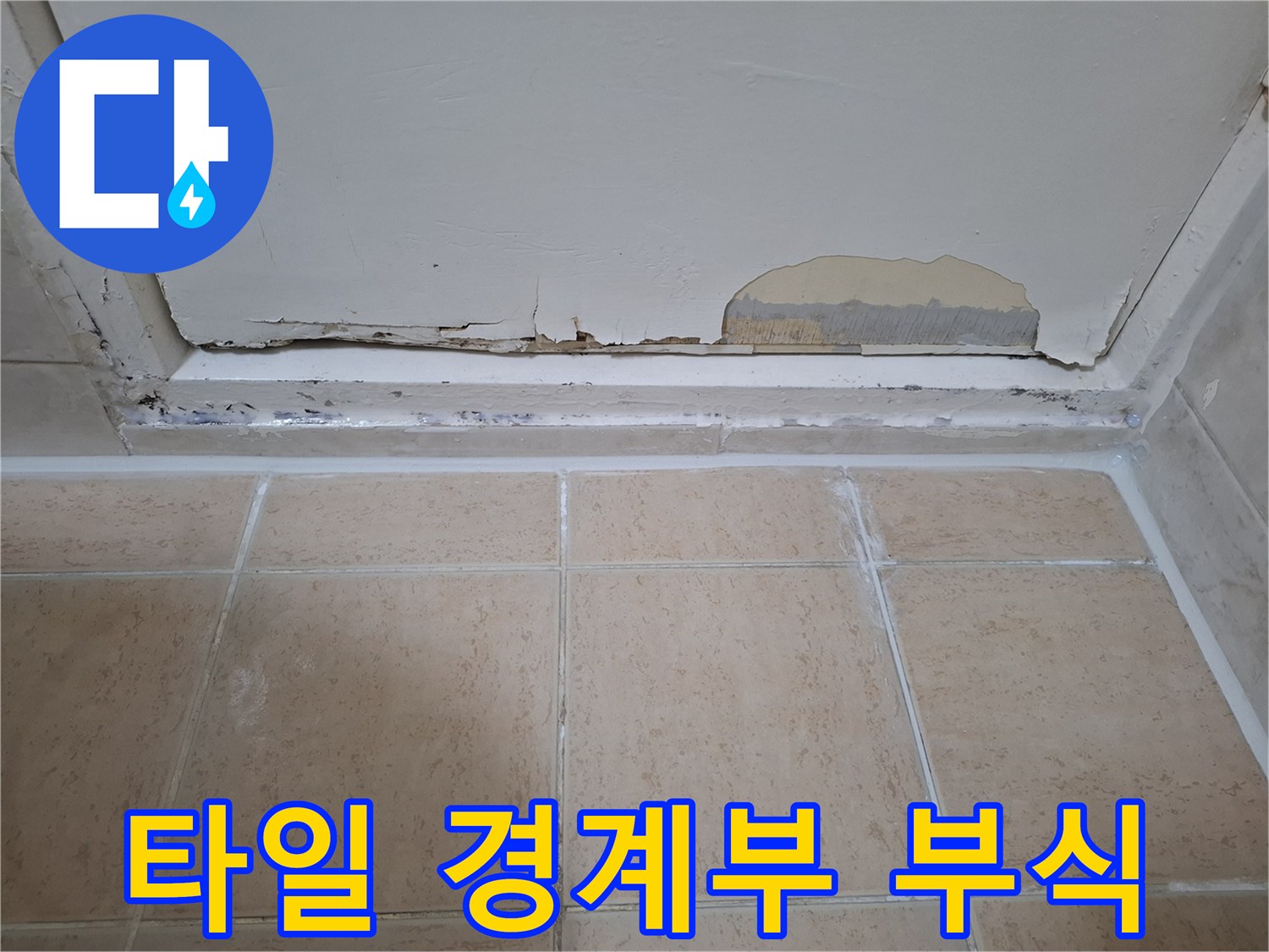 욕실-타일-경계-및-벽면-하단-오염-상태