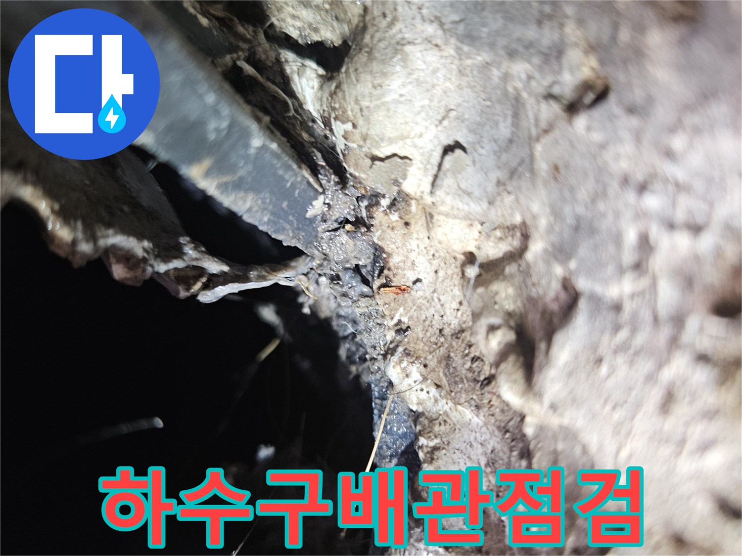 세탁실-배수호스-와-유가-접합부-결함-상태