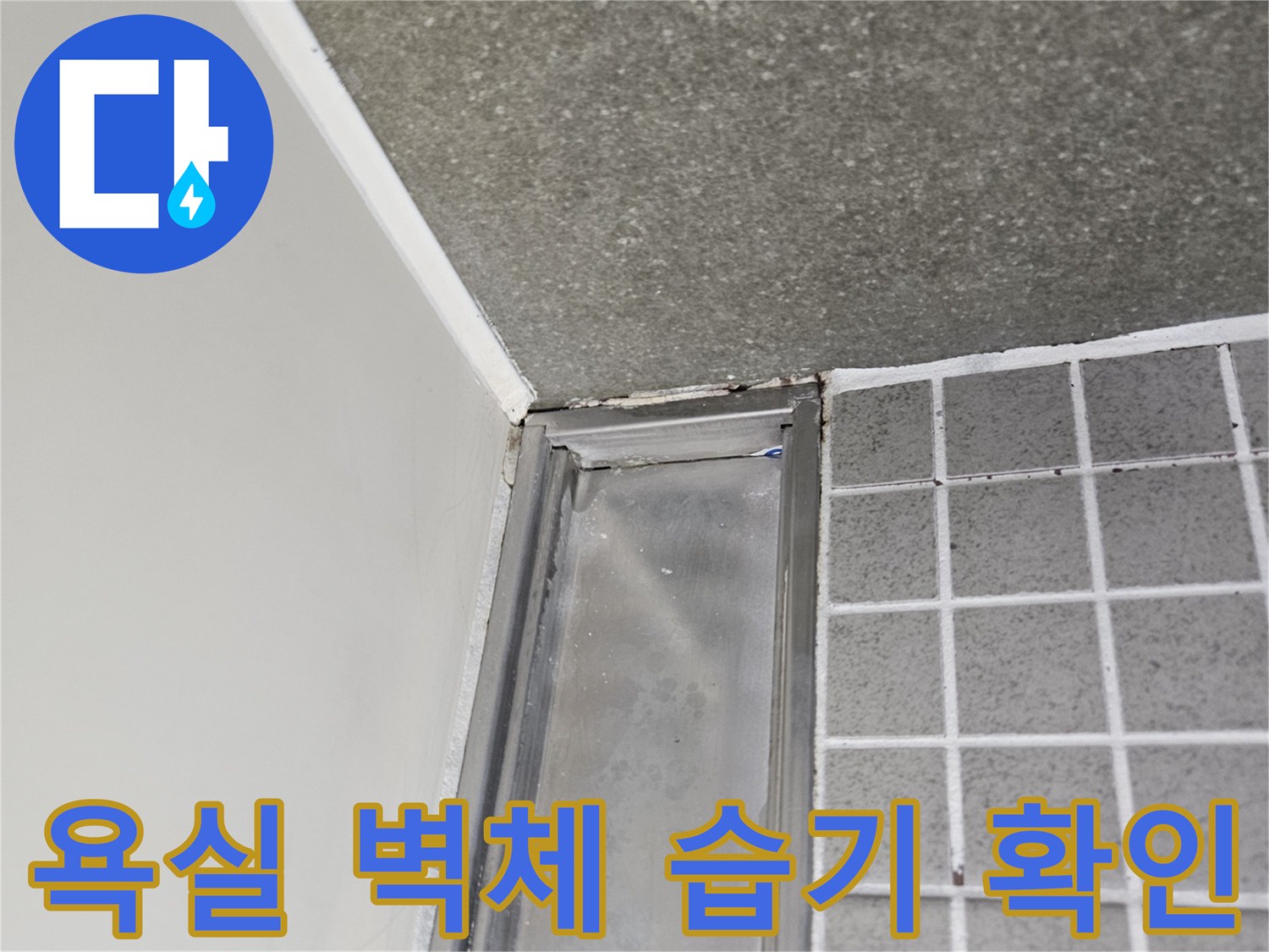 양주 옥정동-천장과 벽면 경계의 물기가 머무른 흔적