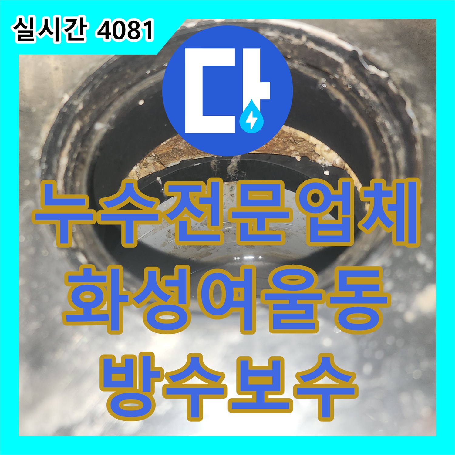 누수전문업체 세탁실 유가 방수층 파손으로 인한 아래층 천장 누수를 정밀 진단한 경기 화성시 동탄구 여울동 현장