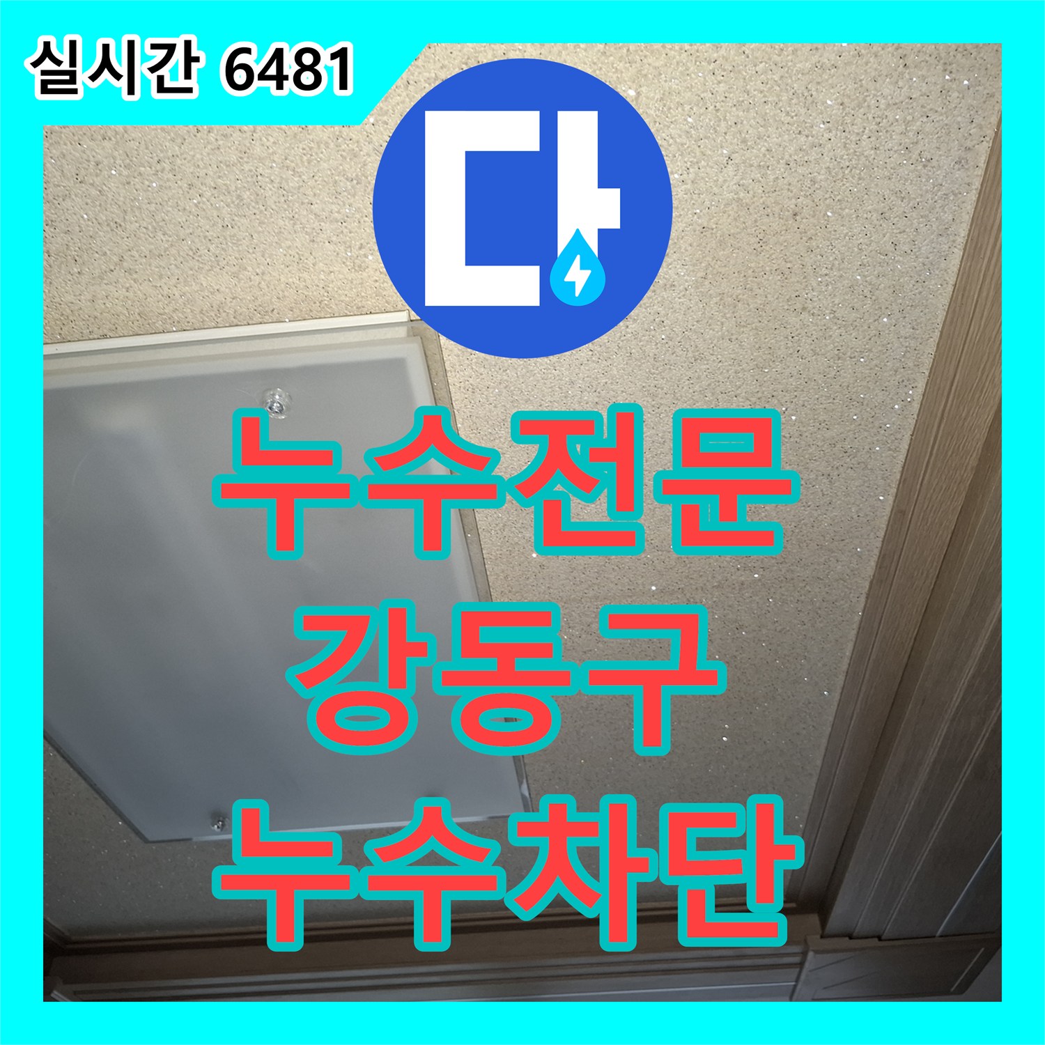 누수전문 거실 천장 누수를 일으킨 세탁실 배수구 오염물 제거 및 방수층 보강 서울 강동구 암사동