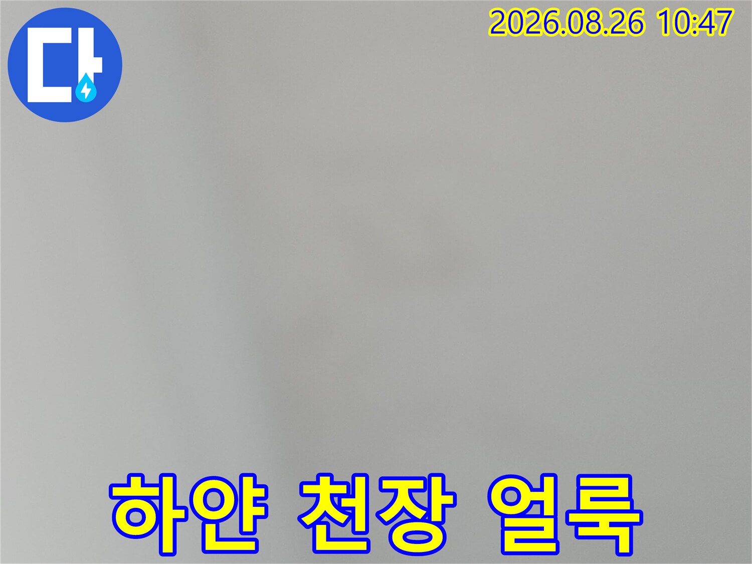 강북구-수유동-상가-건물-천장의-누수-흔적-사진입니다.