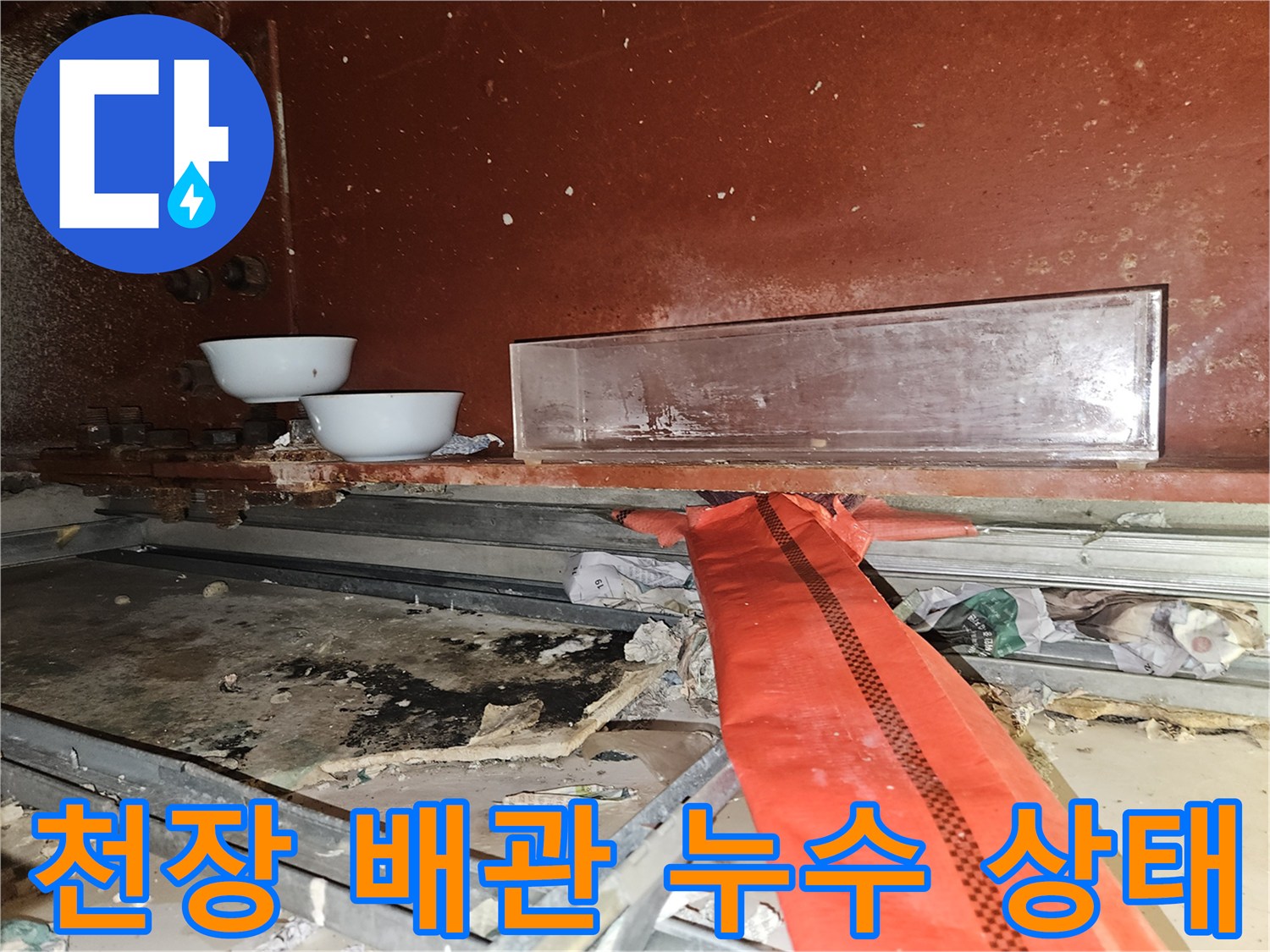 춘천-거두리-상가-천장-내부-배관-점검-사진