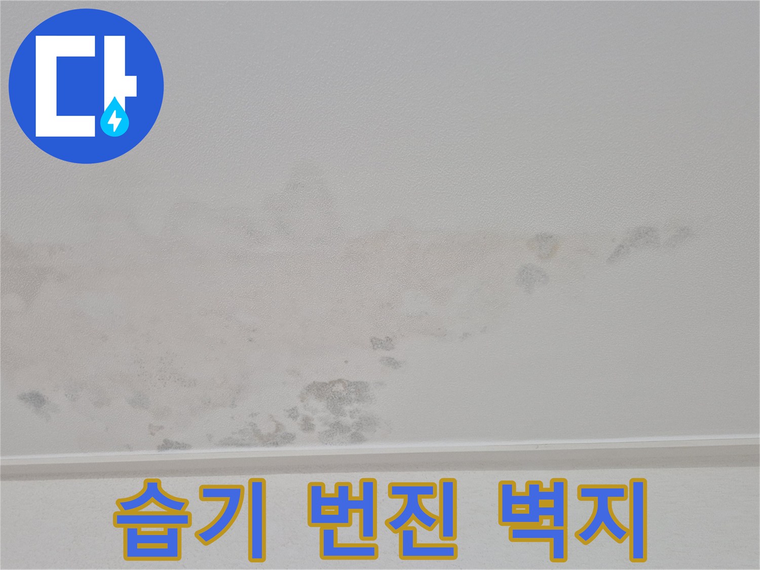 천장 마감재-누수로 인한 오염