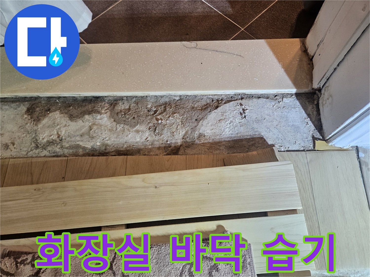 일산동구 장항동-화장실 하단부 콘크리트 젖음 현상