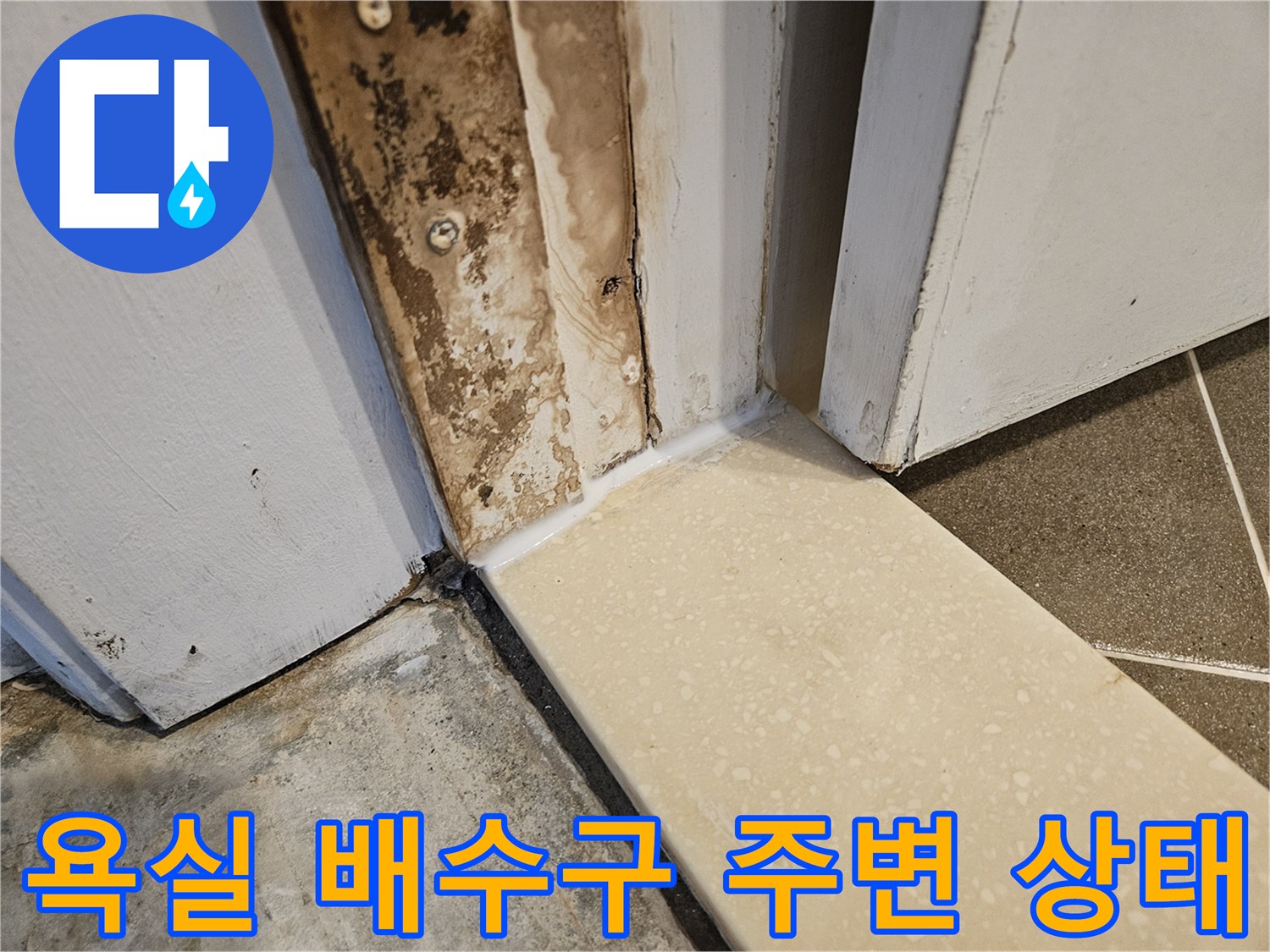 욕실-배수구-주변-방수층-부식-상태